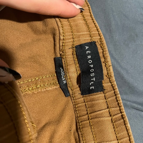 Aeropostale Men's Brown Joggers - Picture 2 of 4